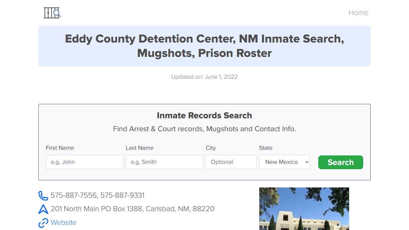 Eddy County Detention Center, NM Inmate Search, Mugshots ...